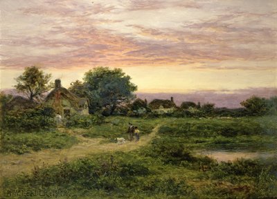 Worcestershire Cottages, 1912 von Benjamin Williams Leader